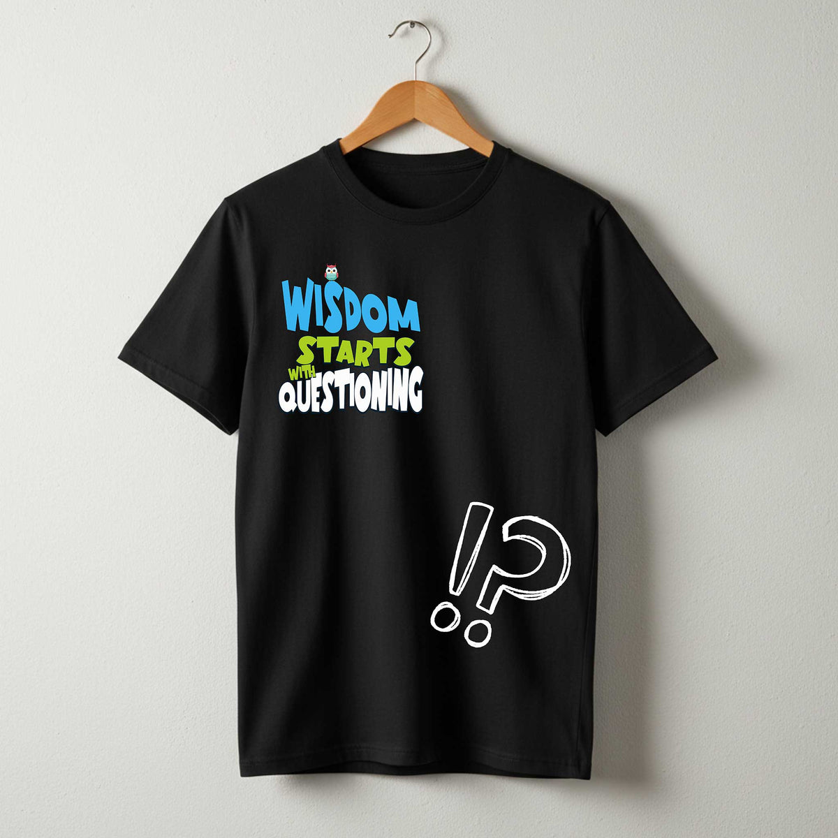Wisdom Regular Tshirt Black