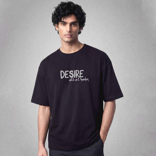 Desire Oversized Tshirt Black