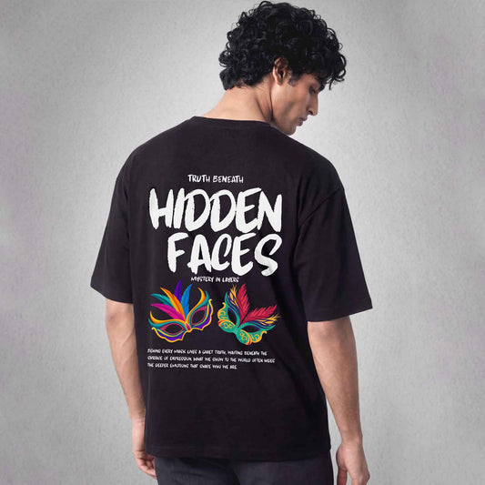 Mask Oversized Tshirt Black