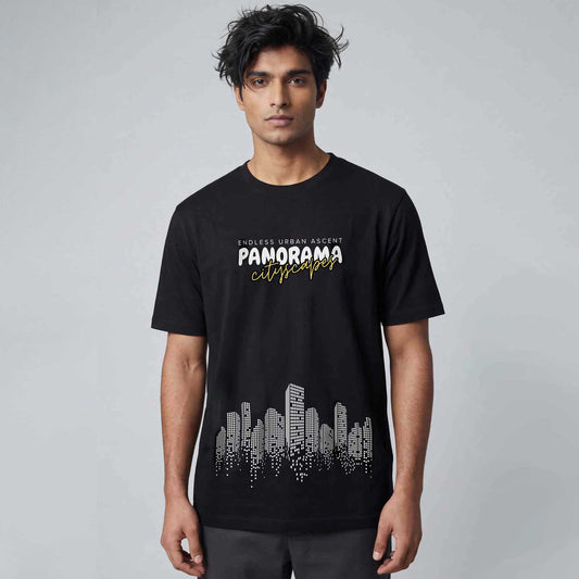 Panorama Regular Tshirt Black