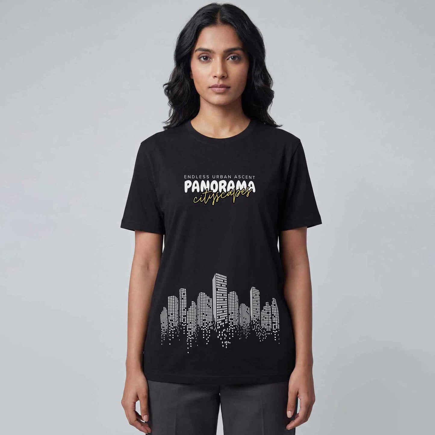 Panorama Regular Tshirt Black
