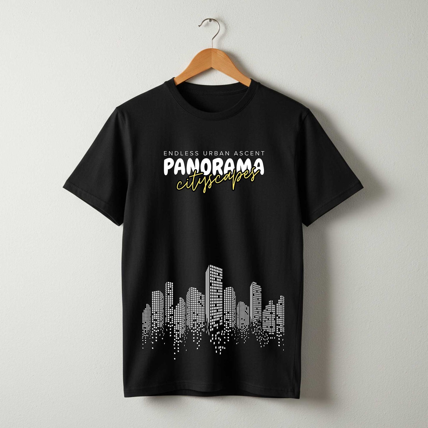 Panorama Regular Tshirt Black