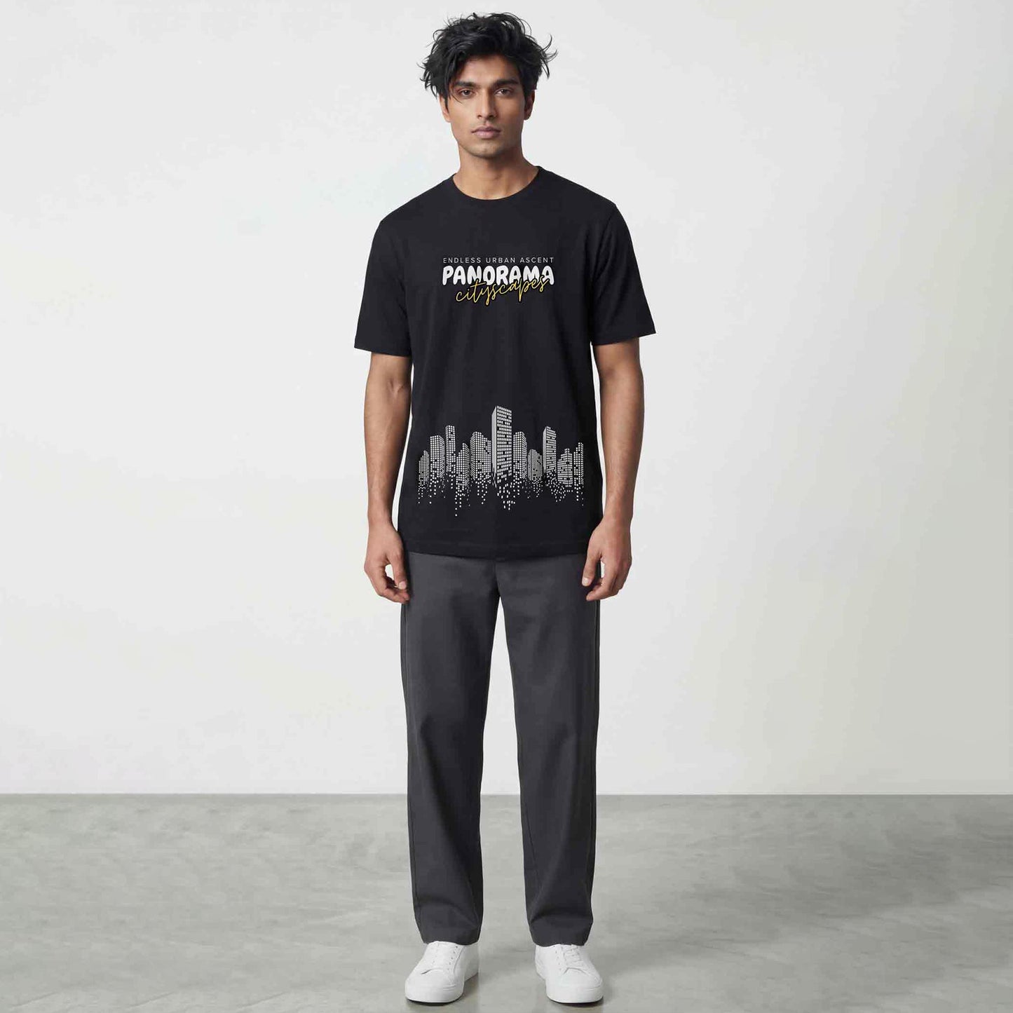 Panorama Regular Tshirt Black