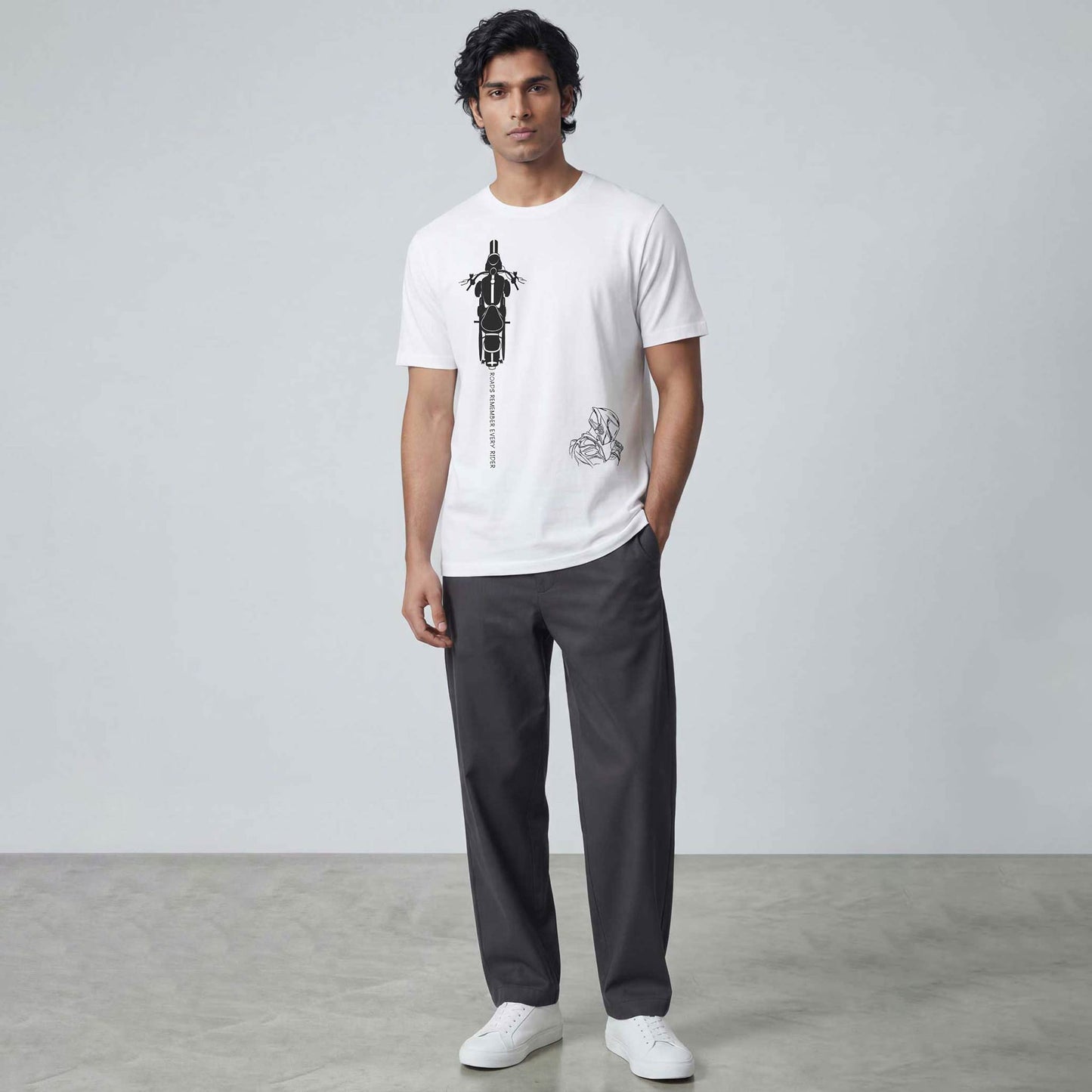 Bike Regular Tshirt White