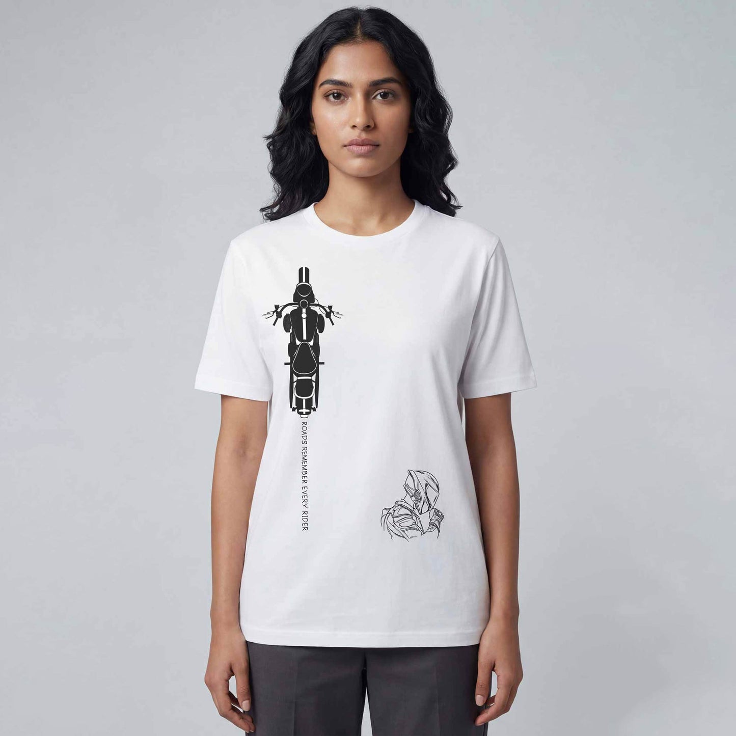 Bike Regular Tshirt White