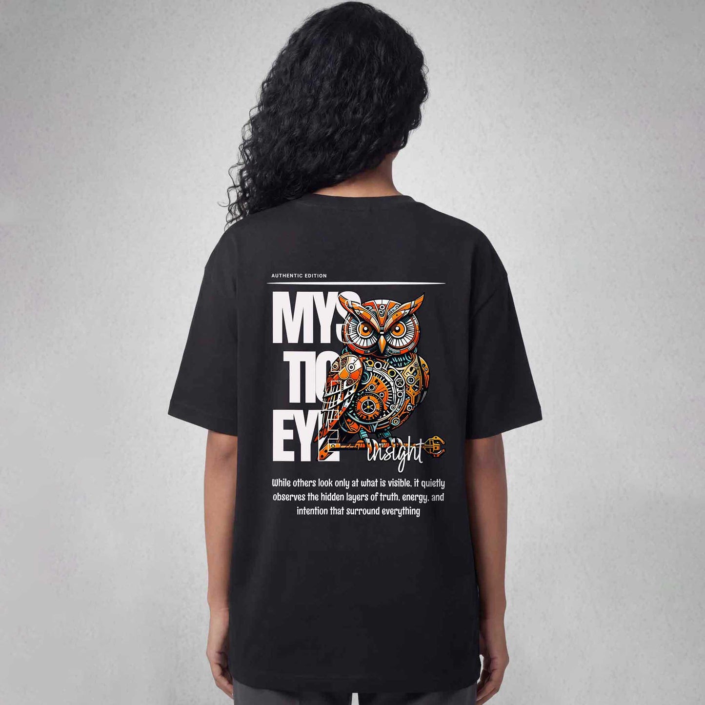 Mystic Oversized Tshirt Black