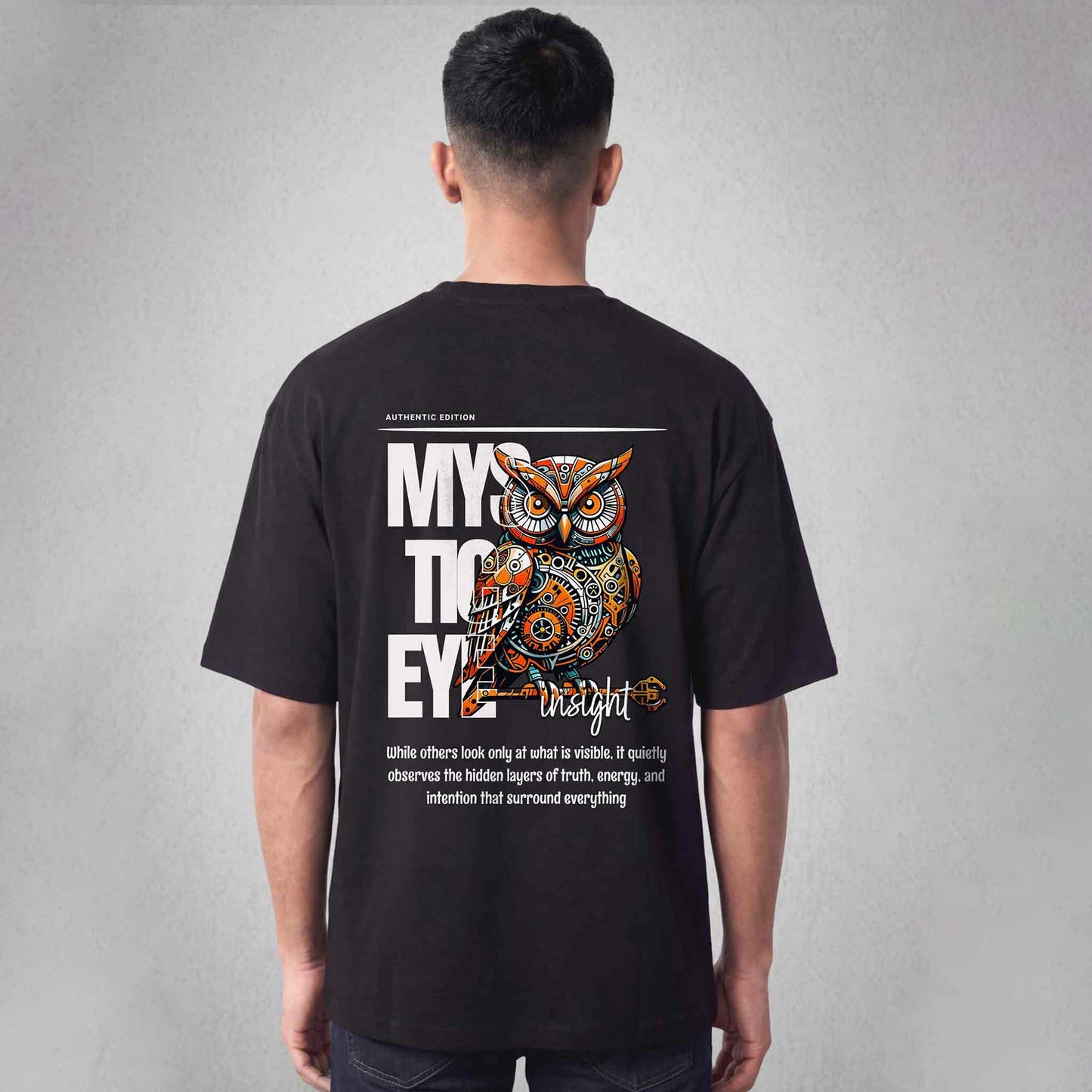 Mystic Oversized Tshirt Black