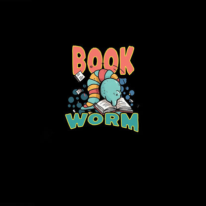 Book Worm Regular Tshirt Black