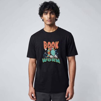 Book Worm Regular Tshirt Black