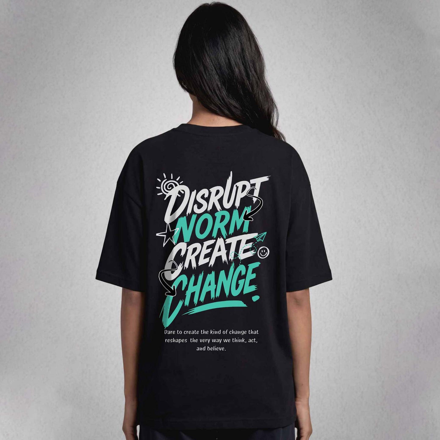 Disrupt Oversized Tshirt Black