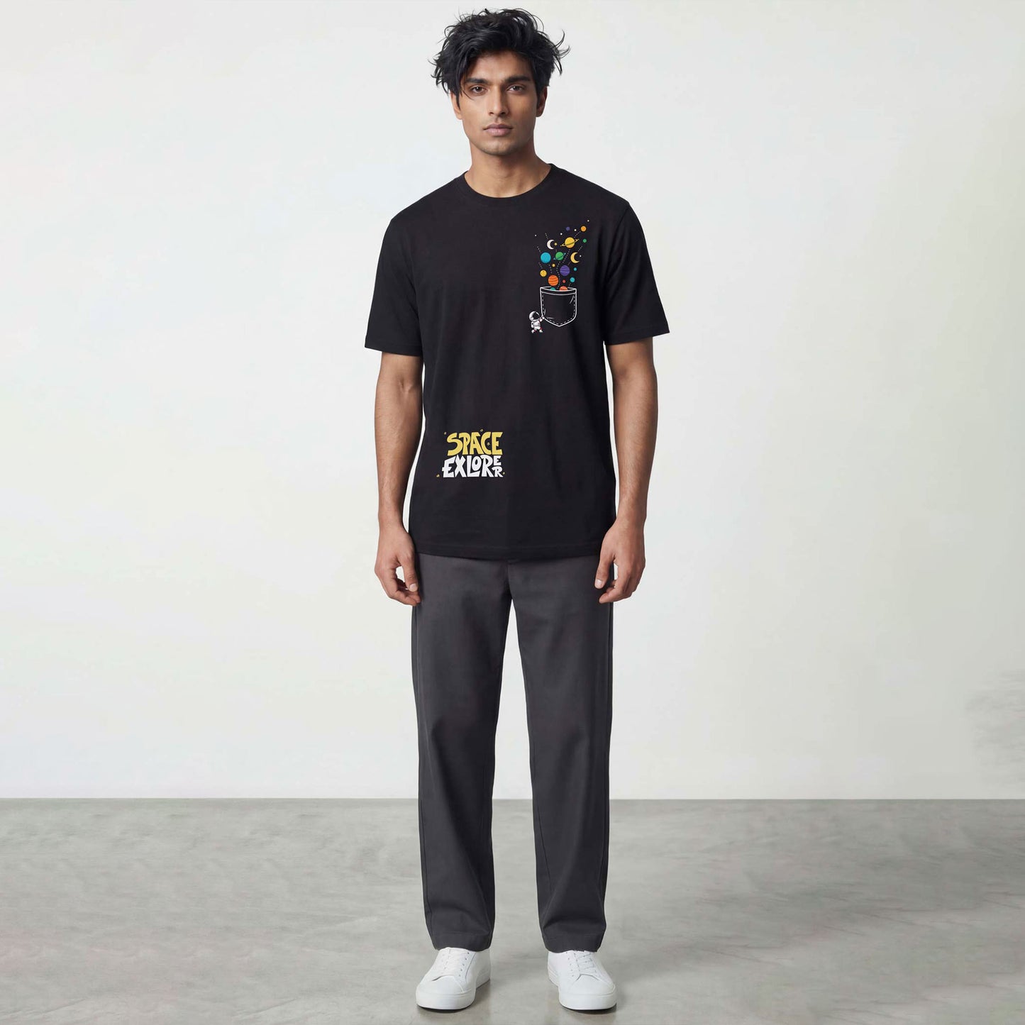 Space Regular Tshirt Black