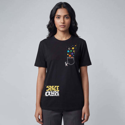 Space Regular Tshirt Black