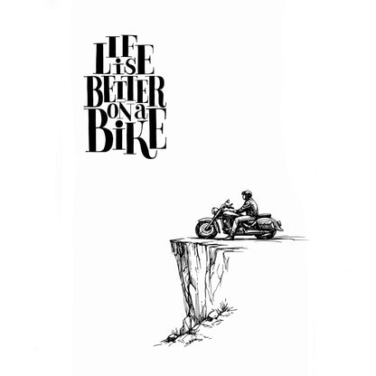 Lone Biker Regular Tshirt White