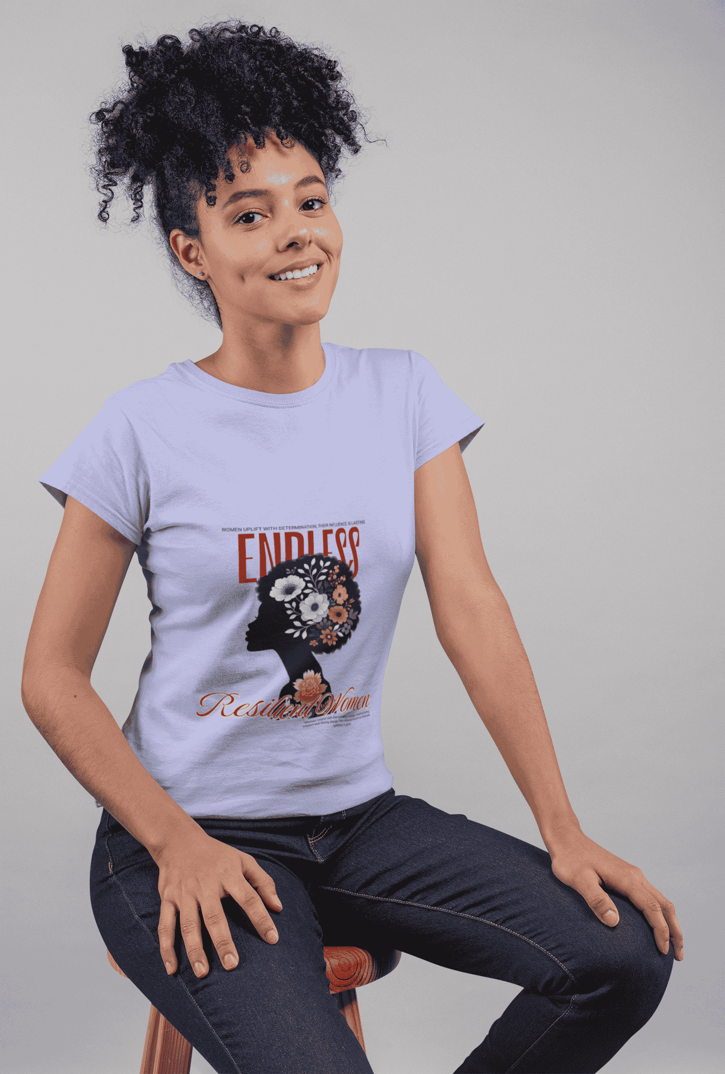Female Resilient Women T-Shirt Lavender